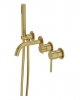 Lavita Bateria wannowa podtynkowa 4- otworowa Orion Brushed Gold 5900378357162